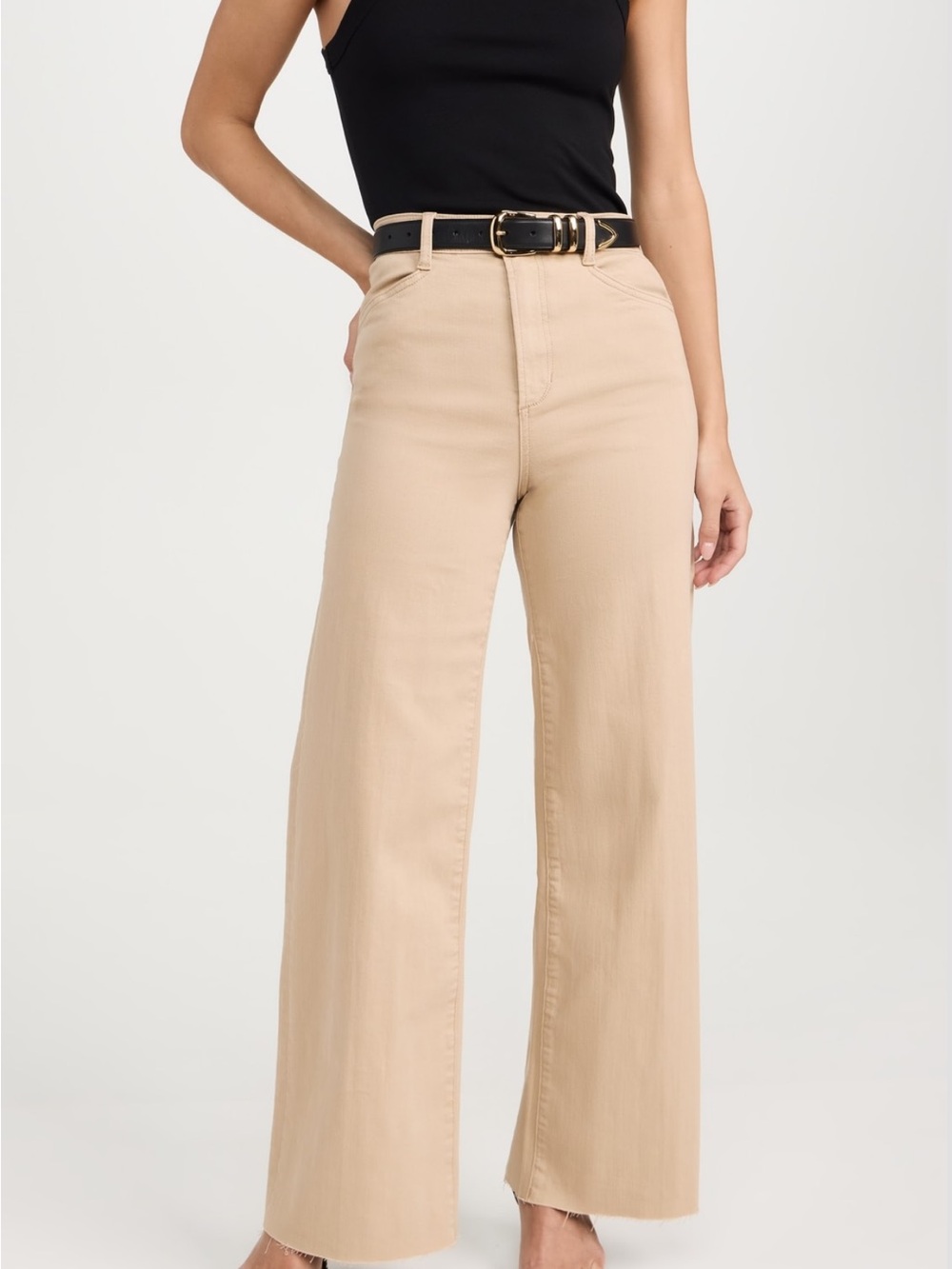 NWT Favorite Daughter The Mischa Super High Rise WideLeg Ankle Pants Size 25